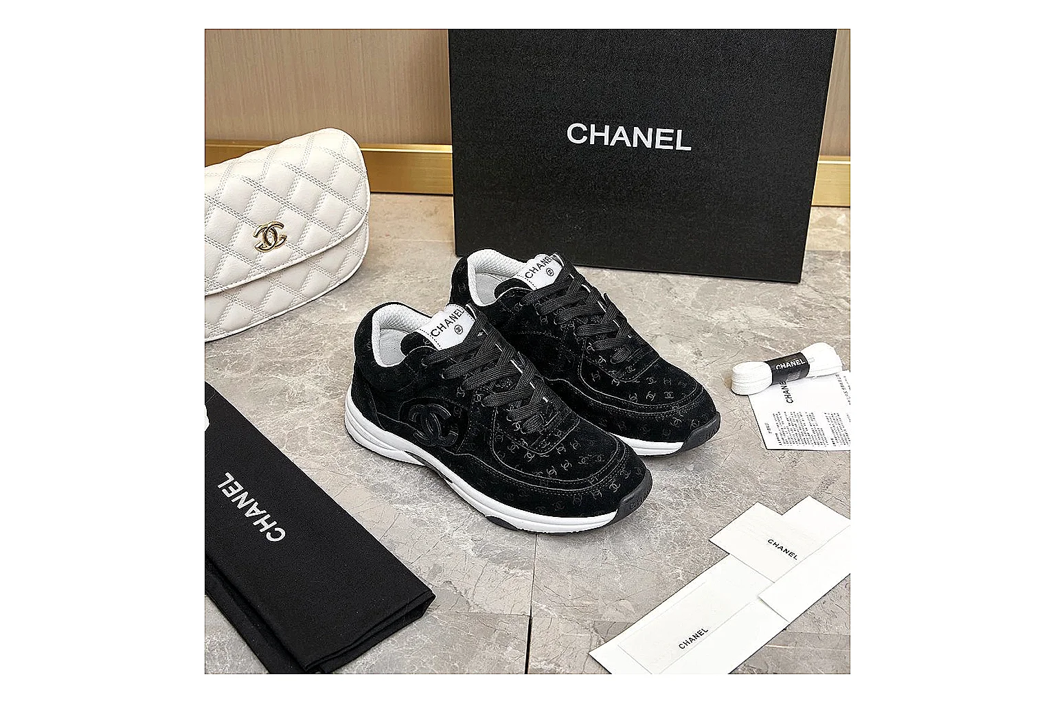 GogoBuy agent brief photos for Chanel Black Runner Sneaker thumbnail 5