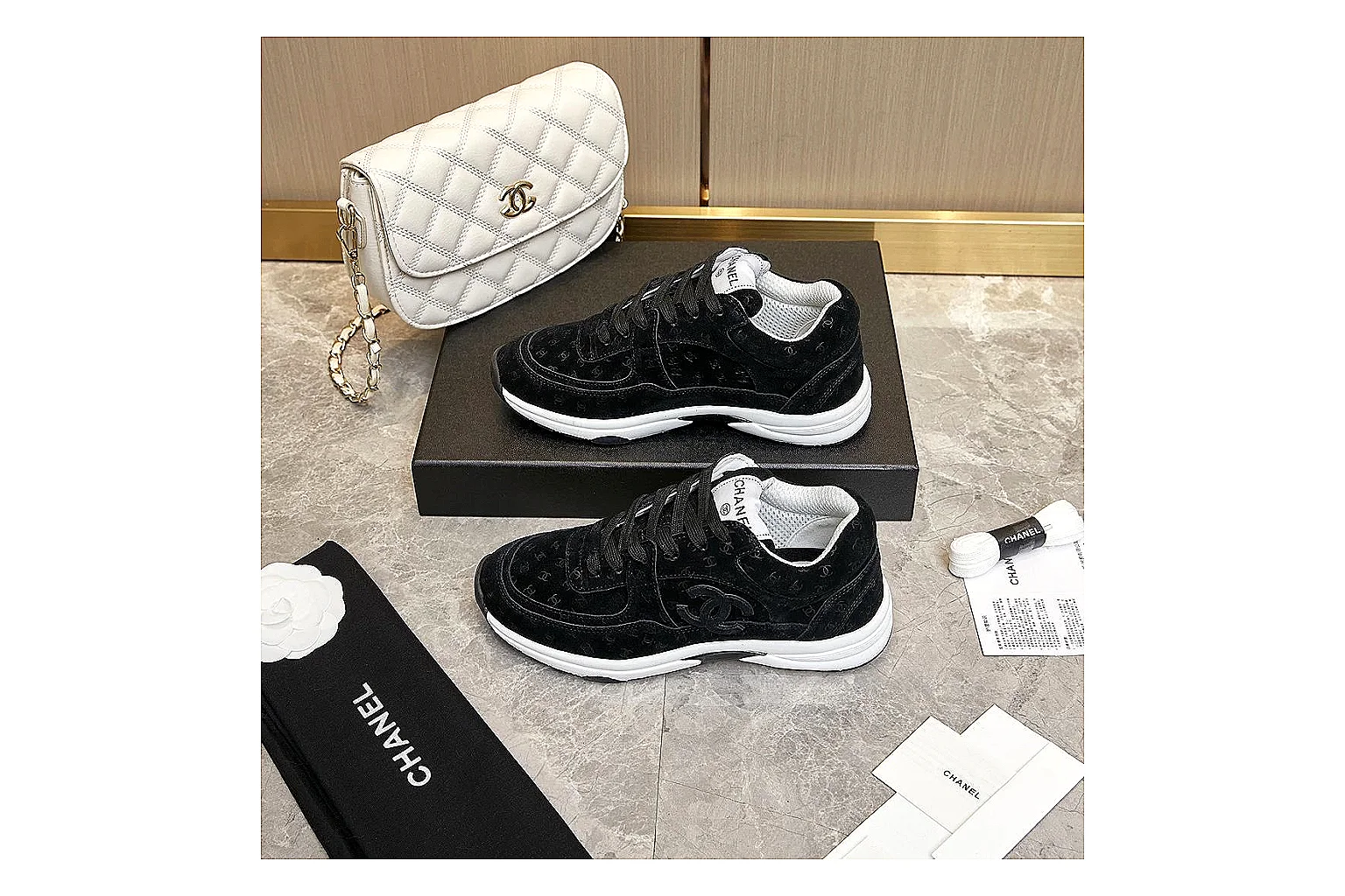 GogoBuy agent brief photos for Chanel Black Runner Sneaker thumbnail 6