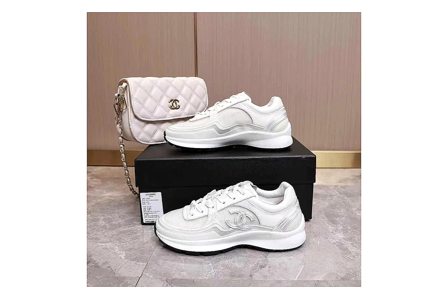 gogobuy.cloud Chanel White Platform CC Runner 1059 White runner product image thumbnail 6