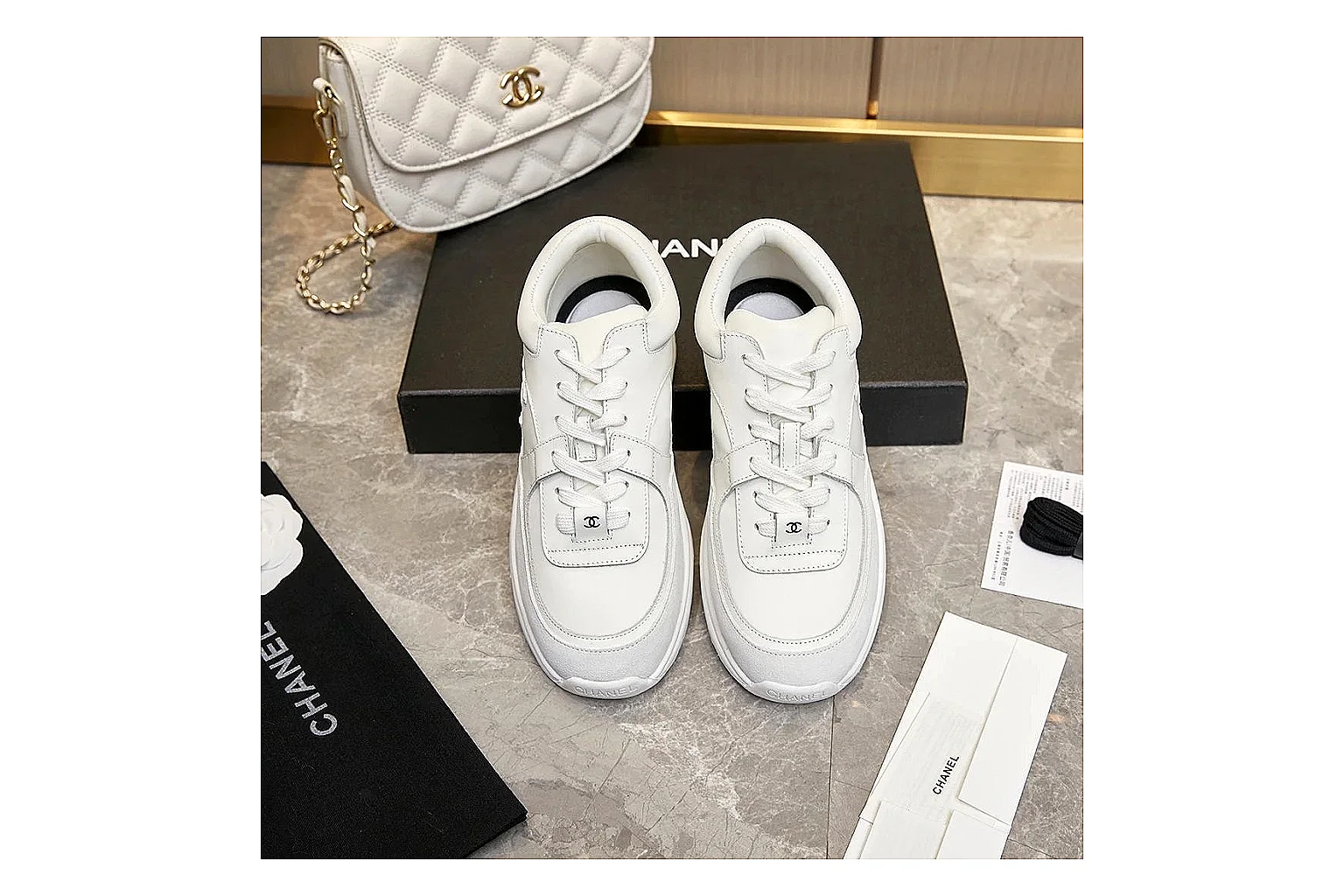 gogobuy.cloud Chanel White Tonal CC Runner 2766 White Tonal runner product image thumbnail 6