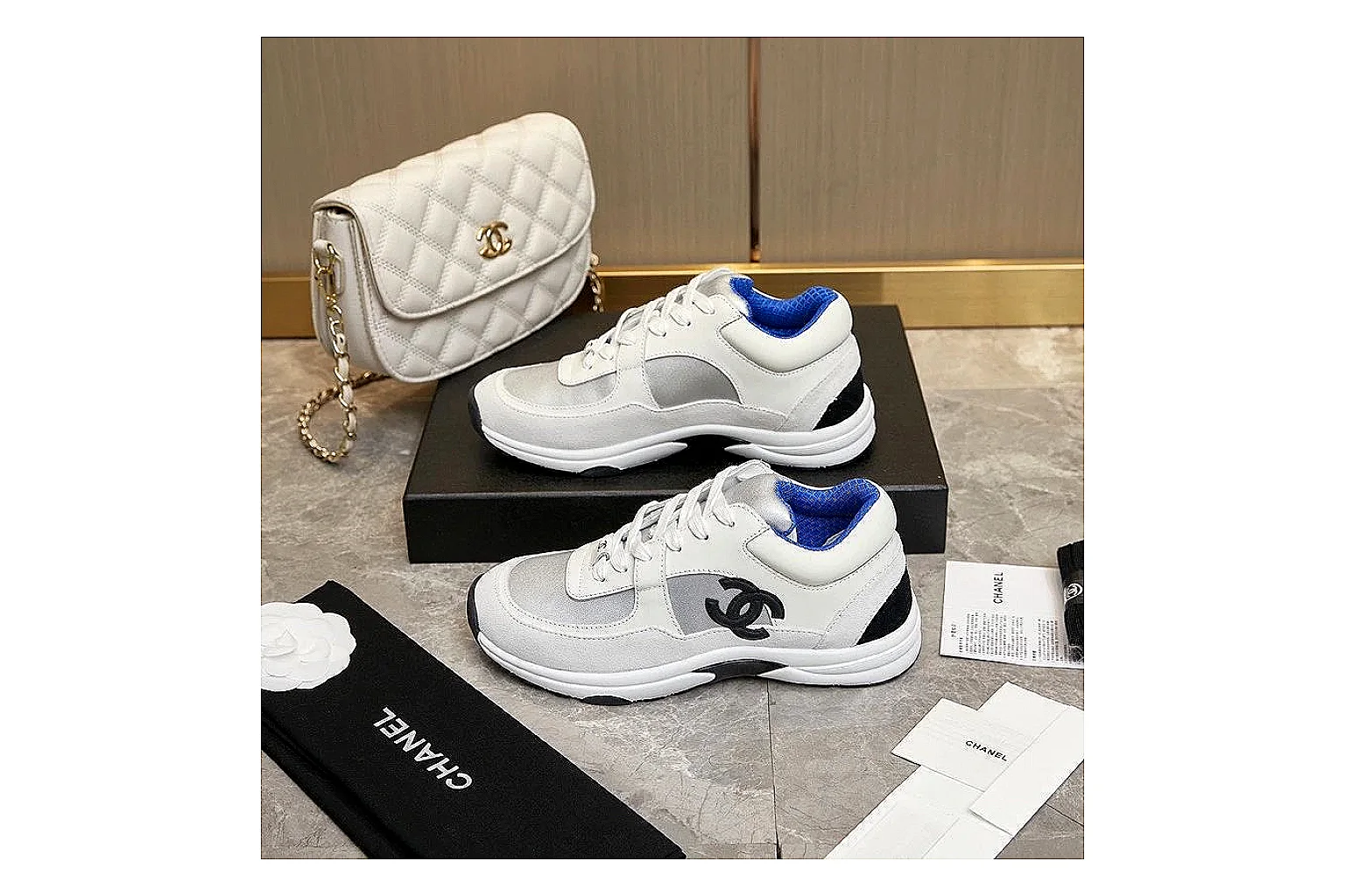 GogoBuy agent brief photos for Chanel Gray Runner Sneaker thumbnail 3