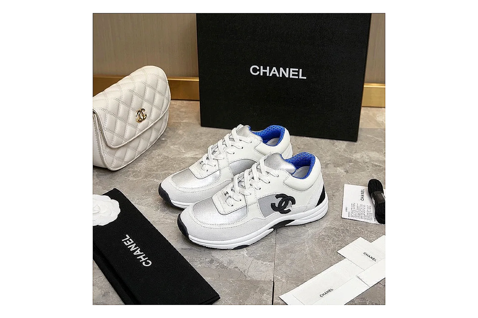 GogoBuy agent brief photos for Chanel Gray Runner Sneaker thumbnail 4