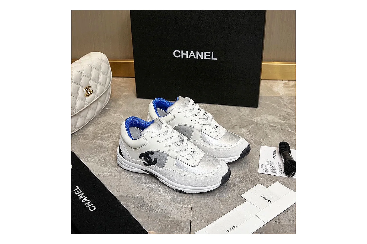 GogoBuy agent brief photos for Chanel Gray Runner Sneaker thumbnail 5