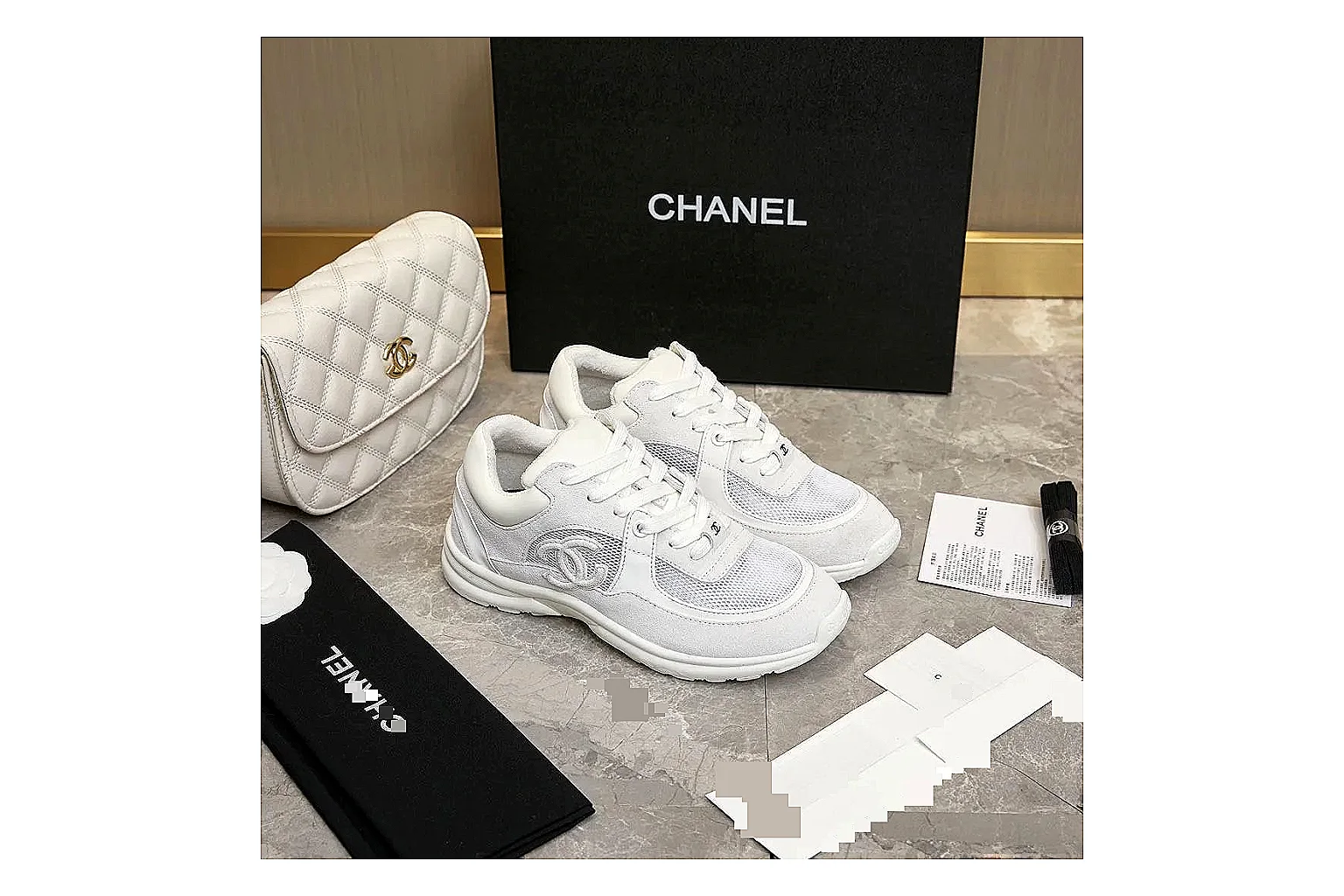 GogoBuy agent brief photos for Chanel White Runner Sneaker thumbnail 4