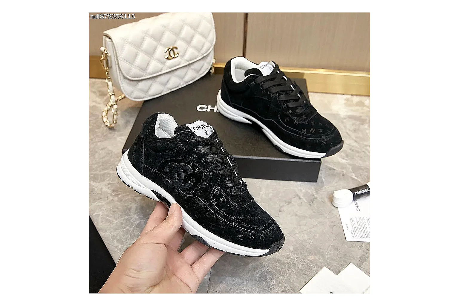GogoBuy agent brief photos for Chanel White Runner Sneaker thumbnail 3