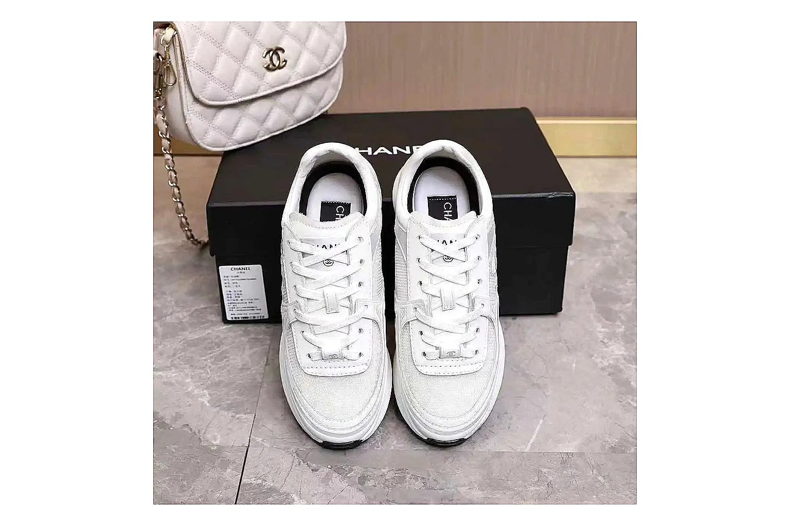 GogoBuy agent brief photos for Chanel White Runner Sneaker