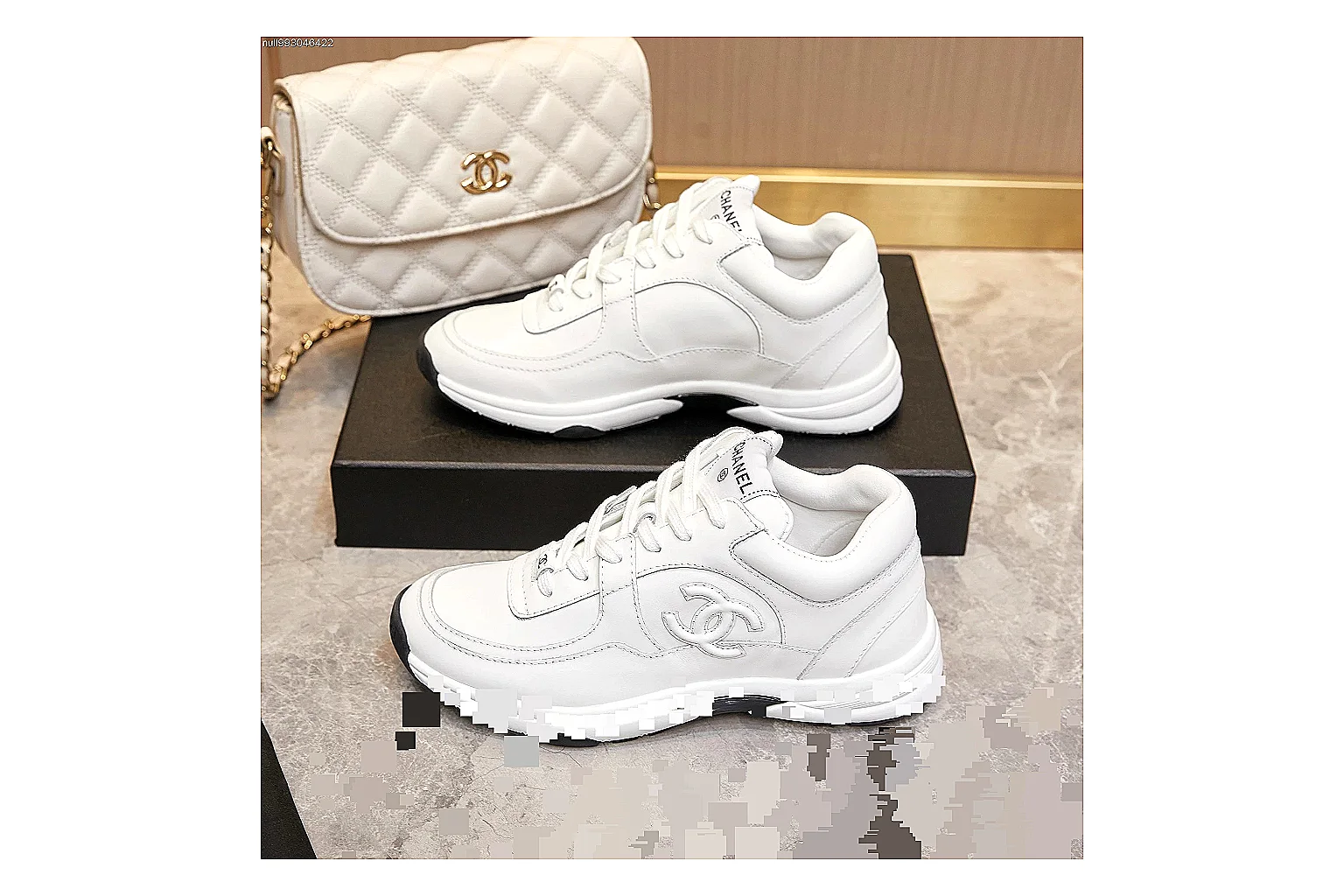 GogoBuy agent brief photos for Chanel White Runner Sneaker thumbnail 2