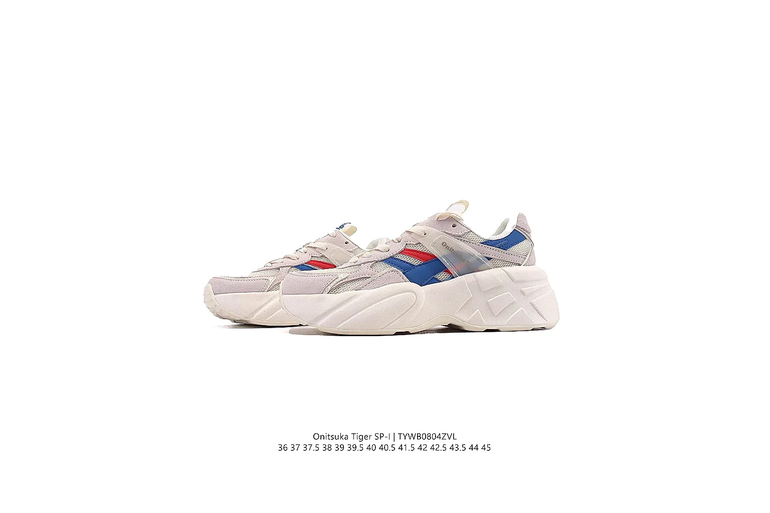 gogobuy.cloud Cream Blue Chunky Runner 0443 Cream Blue runner product image thumbnail 4