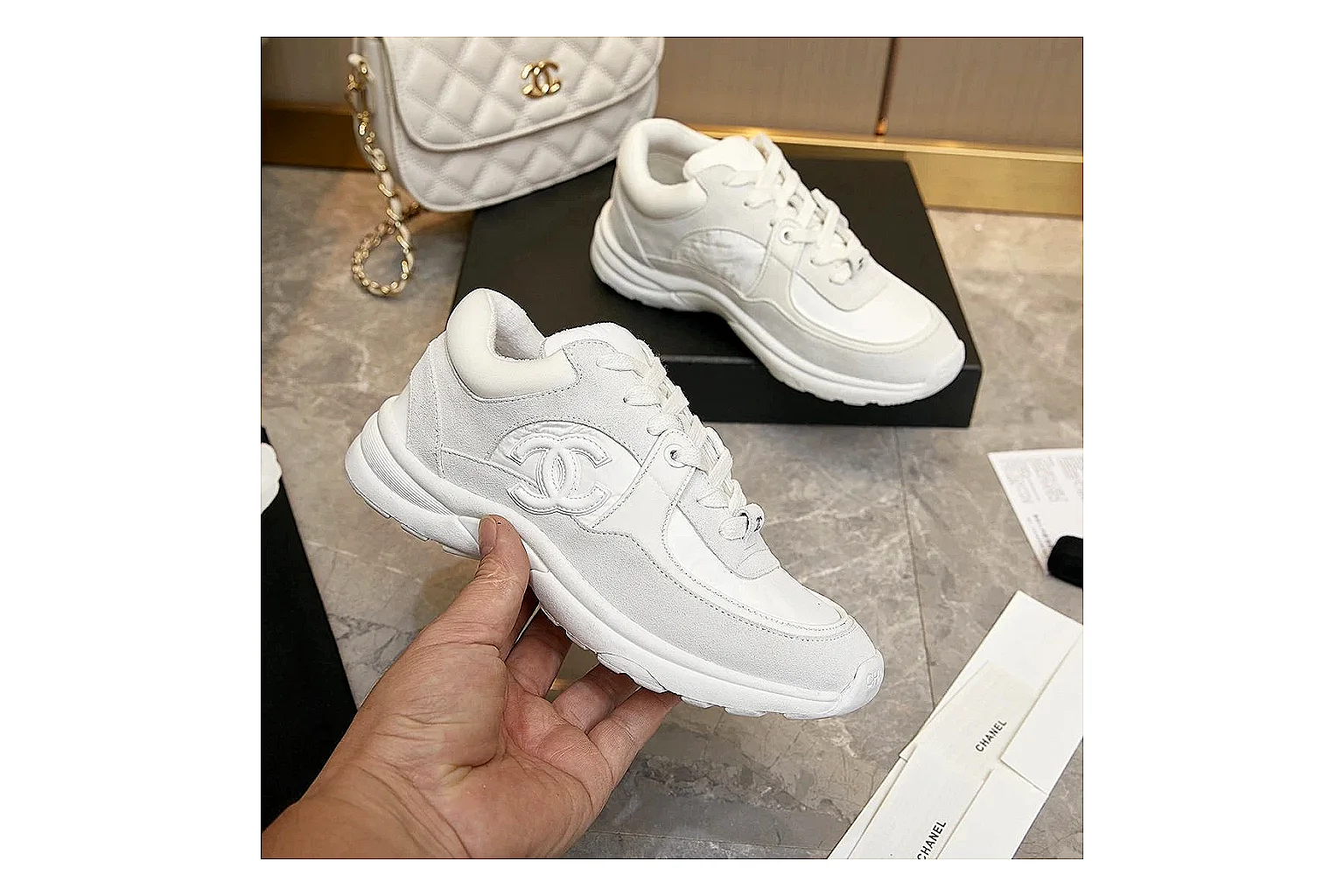gogobuy.cloud Other White Chunky Runner 2807 white runner image thumbnail 3
