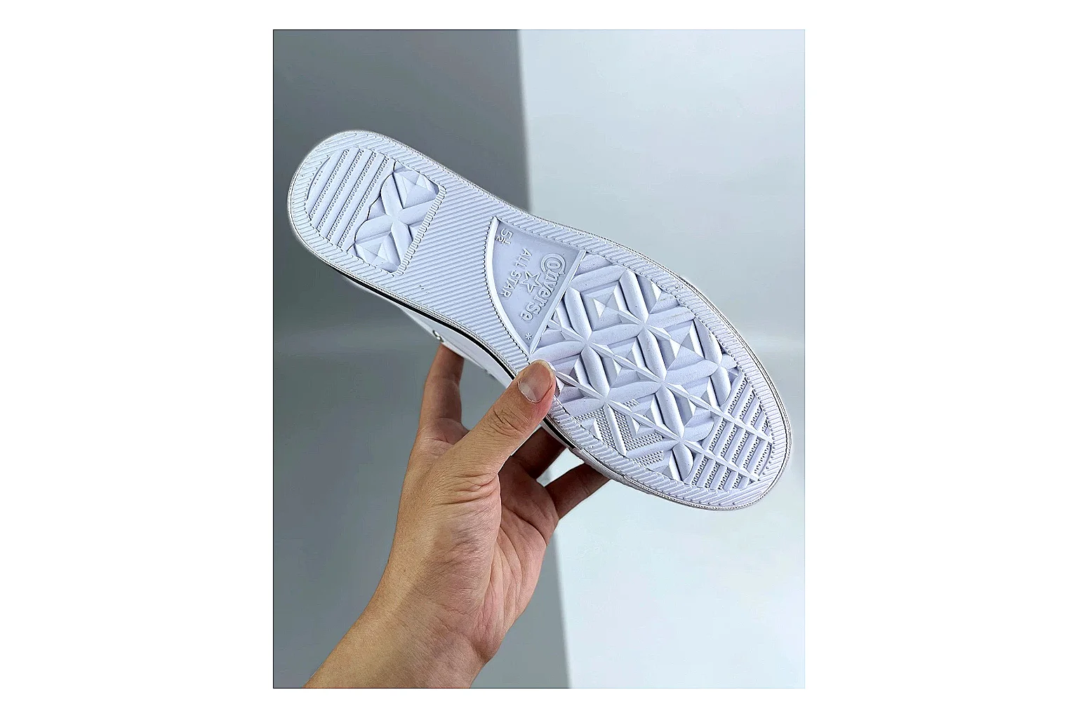 Converse All Star Lift White Platform Low Top shopping brief photo showing white smooth low-top upper, silver eyelets, black foxing stripes, and elevated platform rubber sole thumbnail 2