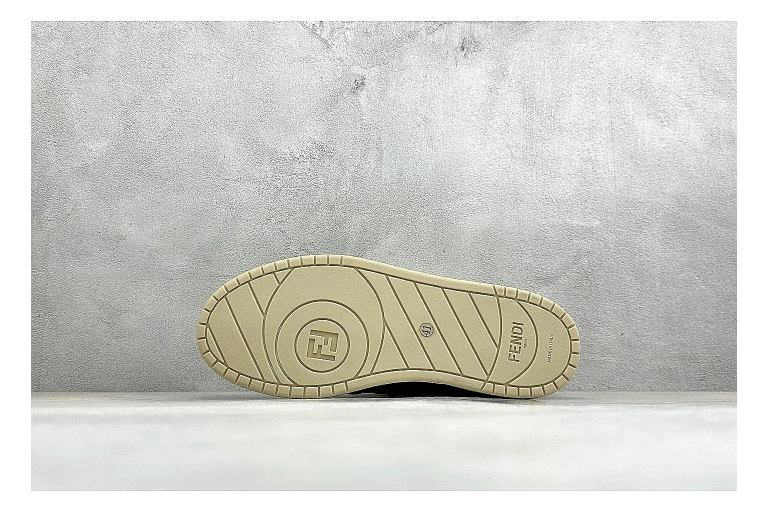 Fendi Match Black White shopping brief photo showing black and white low-top upper, chunky sole, clean panel blocking, and casual designer profile thumbnail 2
