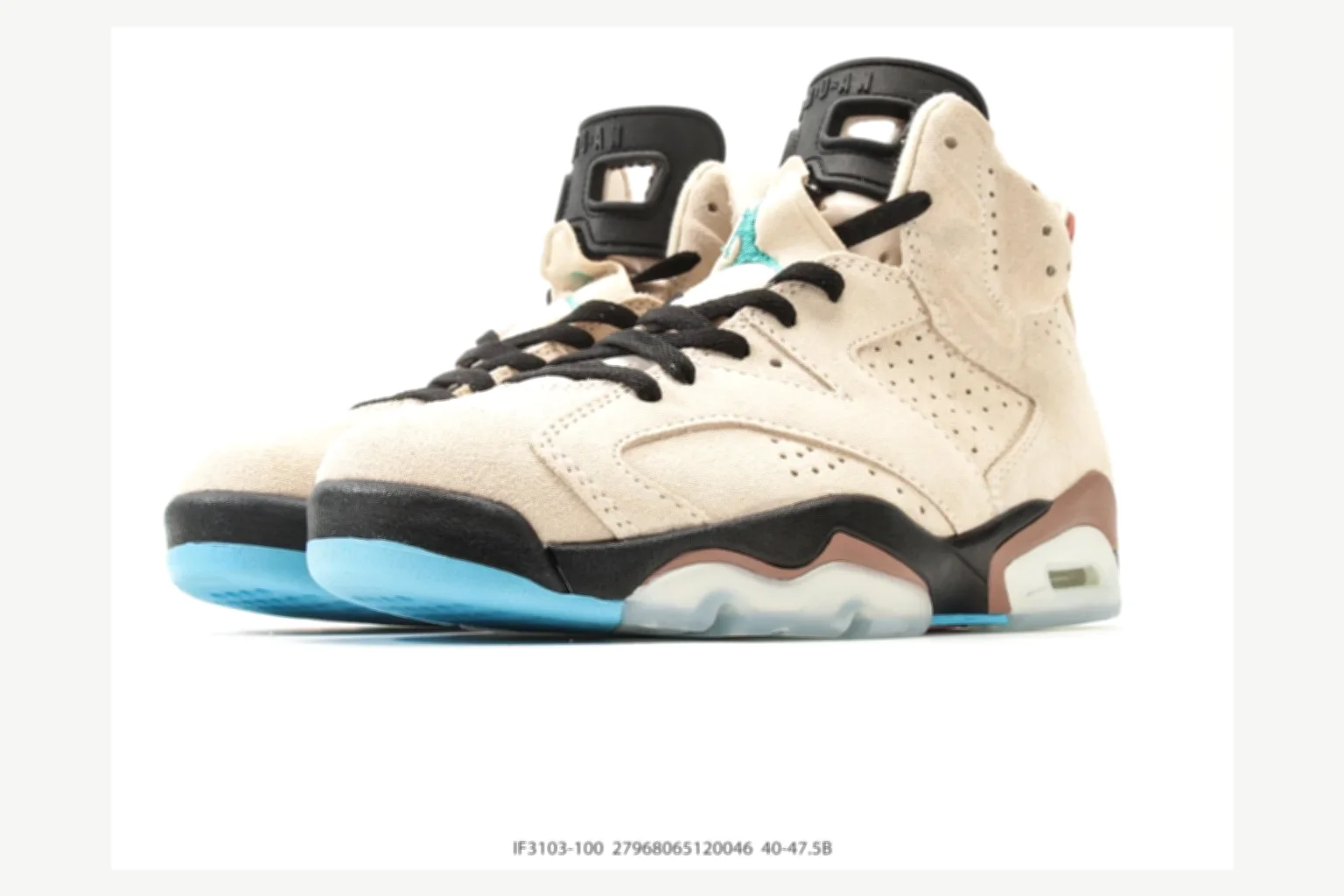 Jordan Air Jordan 6 Retro Black White High Top shopping brief image SKU 1182167249 thumbnail 2