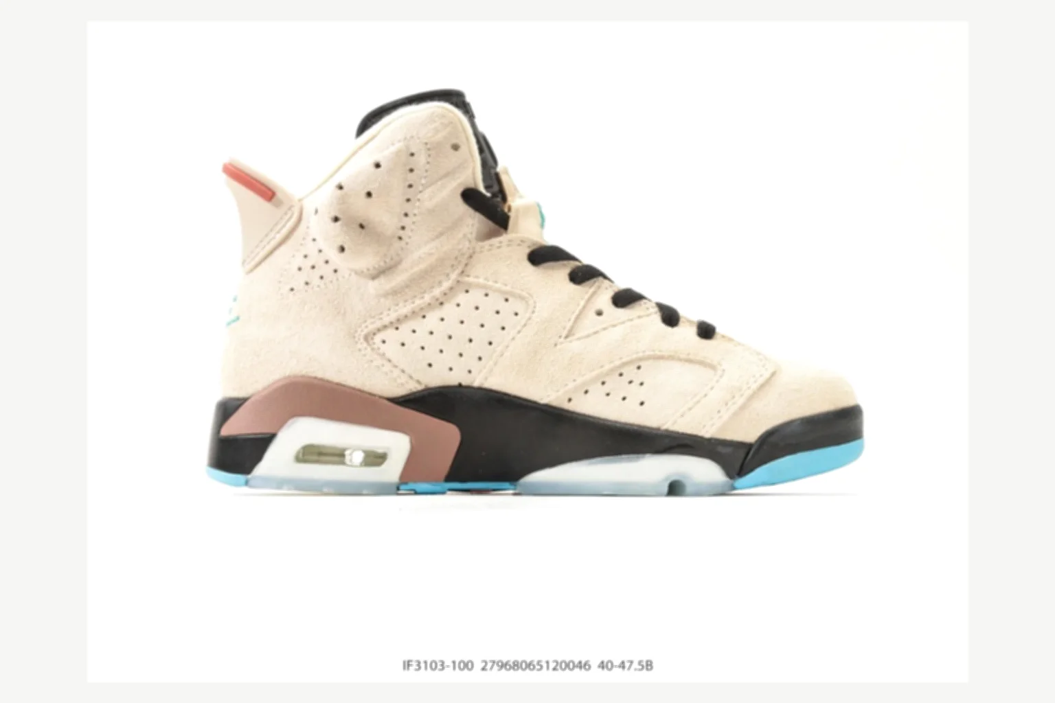 Jordan Air Jordan 6 Retro Black White High Top shopping brief image SKU 1182167249 thumbnail 4