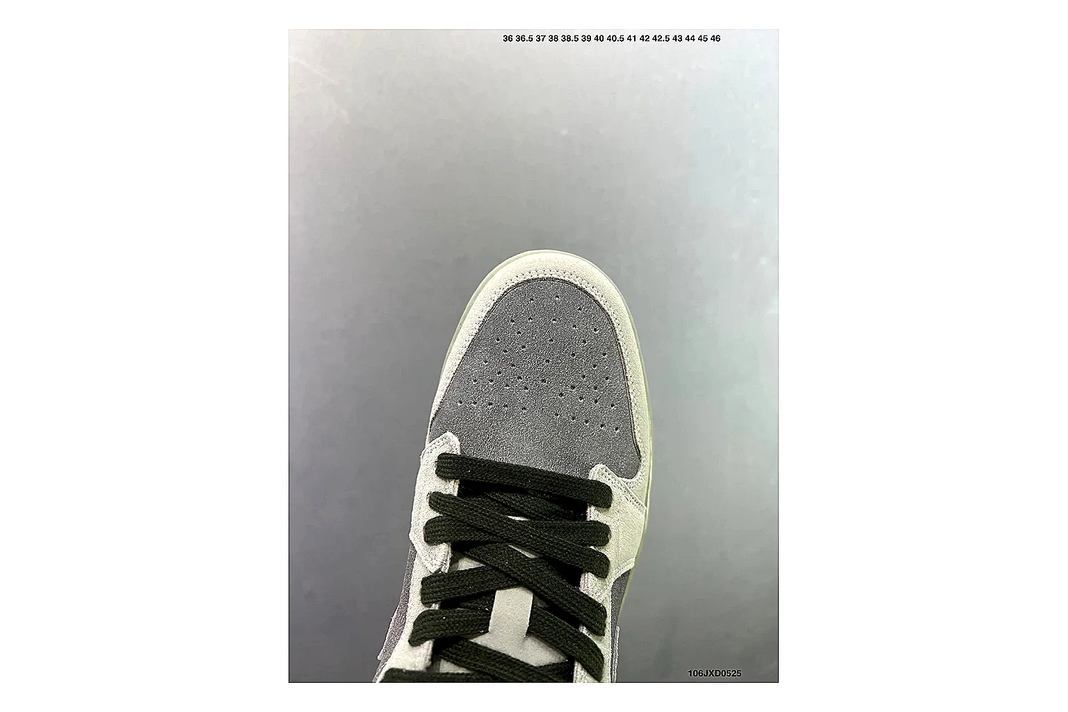 Jordan Air Jordan 1 Low Neutral Grey shopping brief image showing white leather upper, grey Swoosh, low-cut profile and light outsole for clean streetwear style thumbnail 2