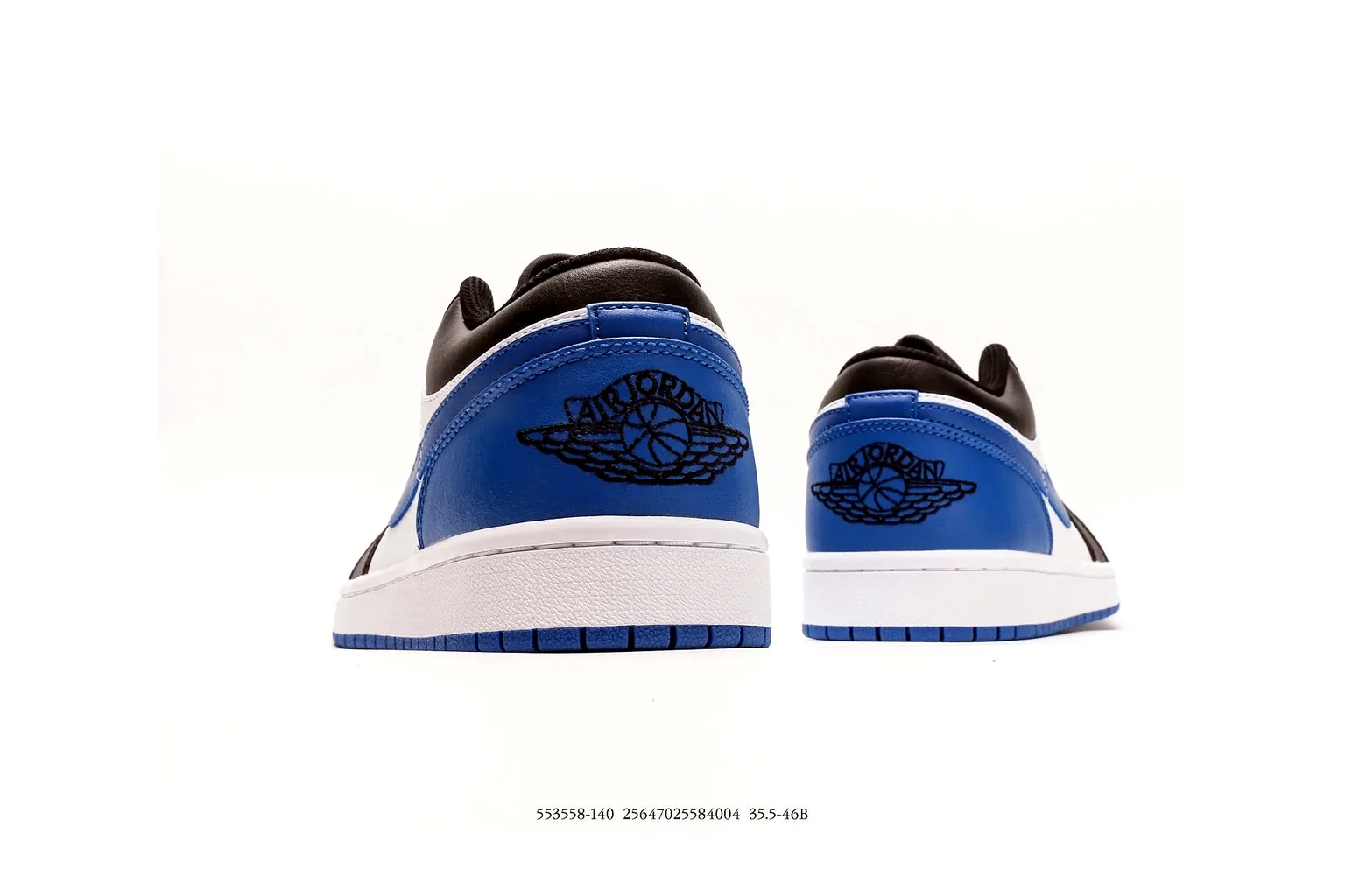 Jordan Air Jordan 1 Low Black Royal Blue retro basketball low six photo view thumbnail 2