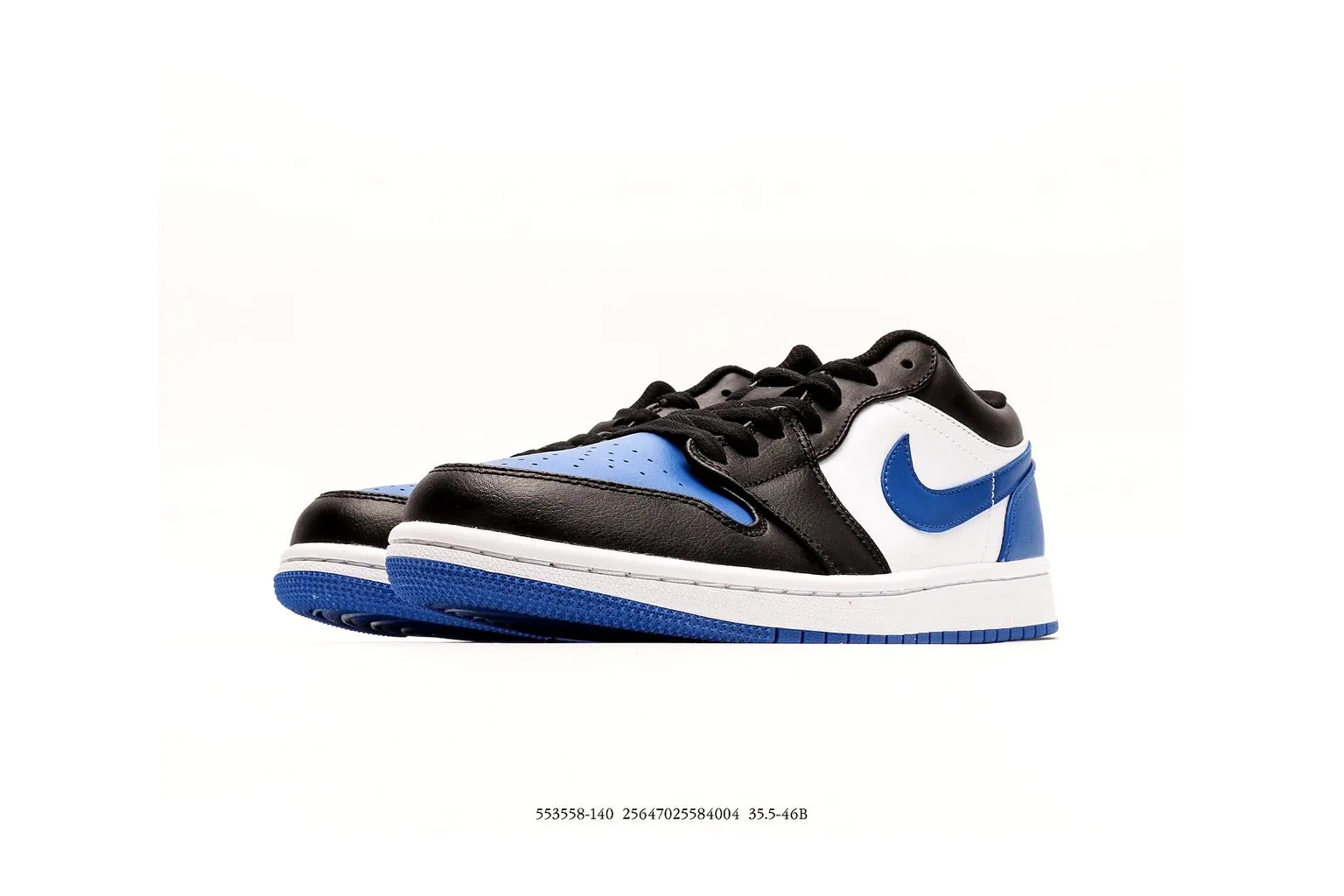 Jordan Air Jordan 1 Low Black Royal Blue retro basketball low six photo view thumbnail 6