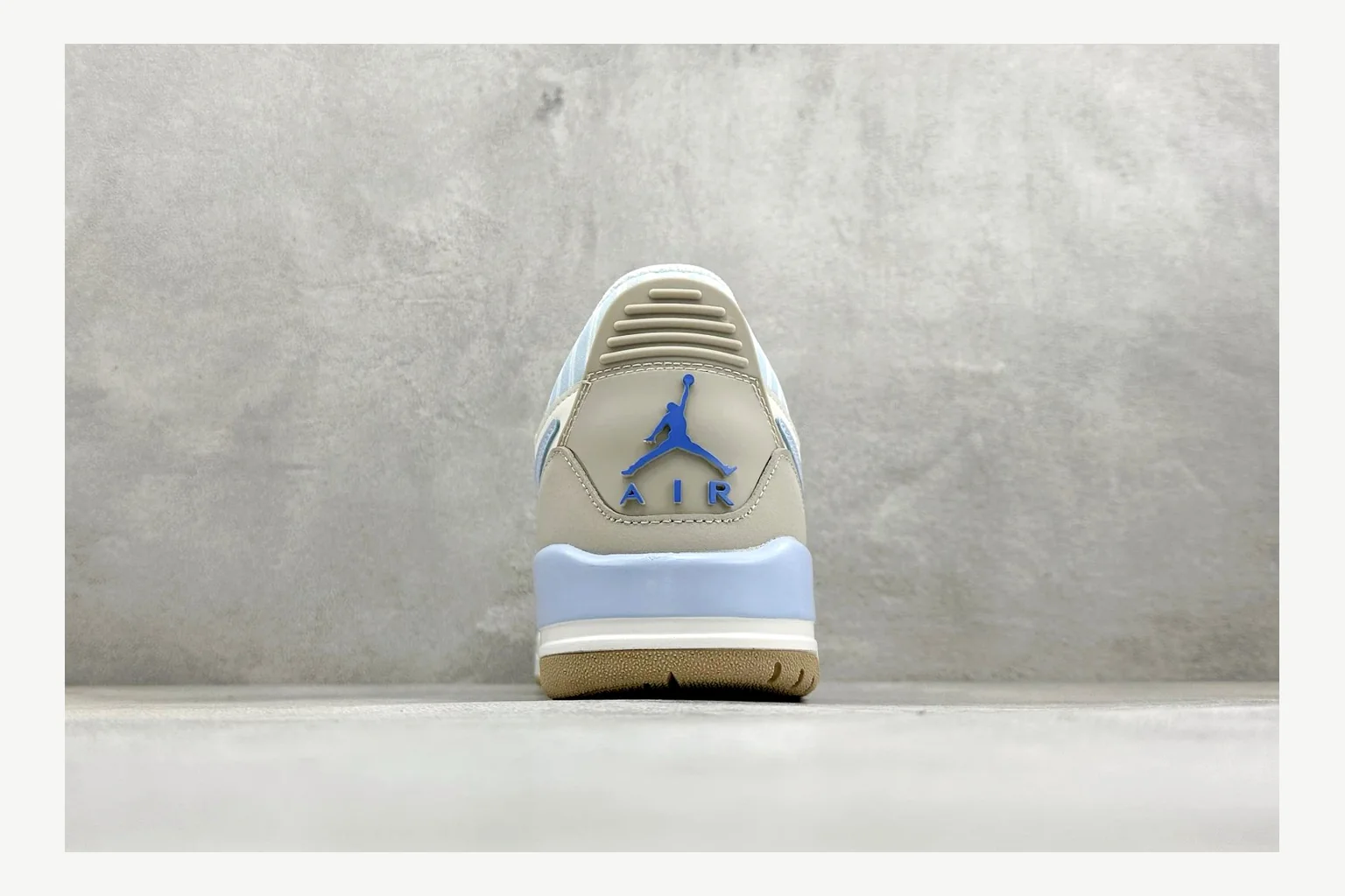 Jordan Air Jordan 4 Blue Sneaker shopping brief image showing white blue air jordan 4 retro with mixed-material upper and low-profile shape thumbnail 3