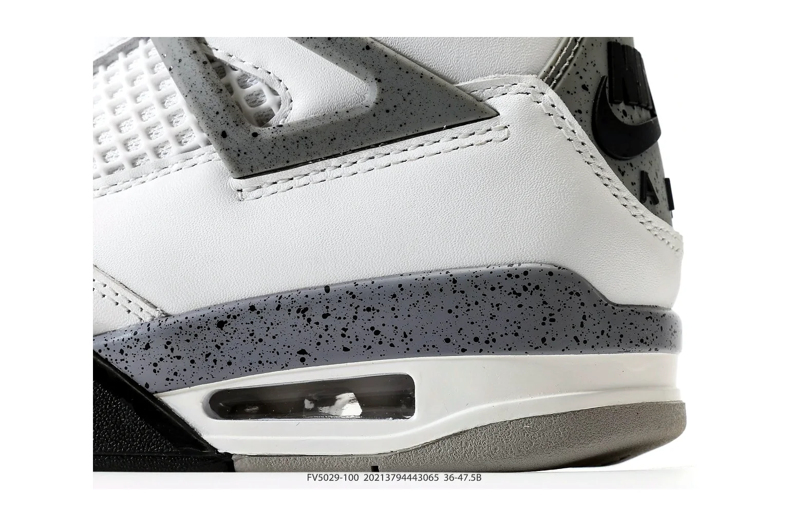 Jordan Air Jordan 4 White Cement retro basketball six photo view thumbnail 3