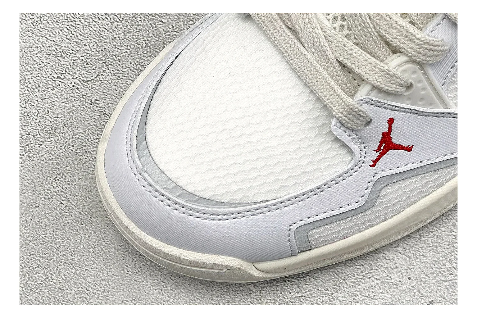 Jordan CMFT White Black shopping brief photo showing white and black layered court panels, red logo detail, low collar, and a clean contrast sole thumbnail 3