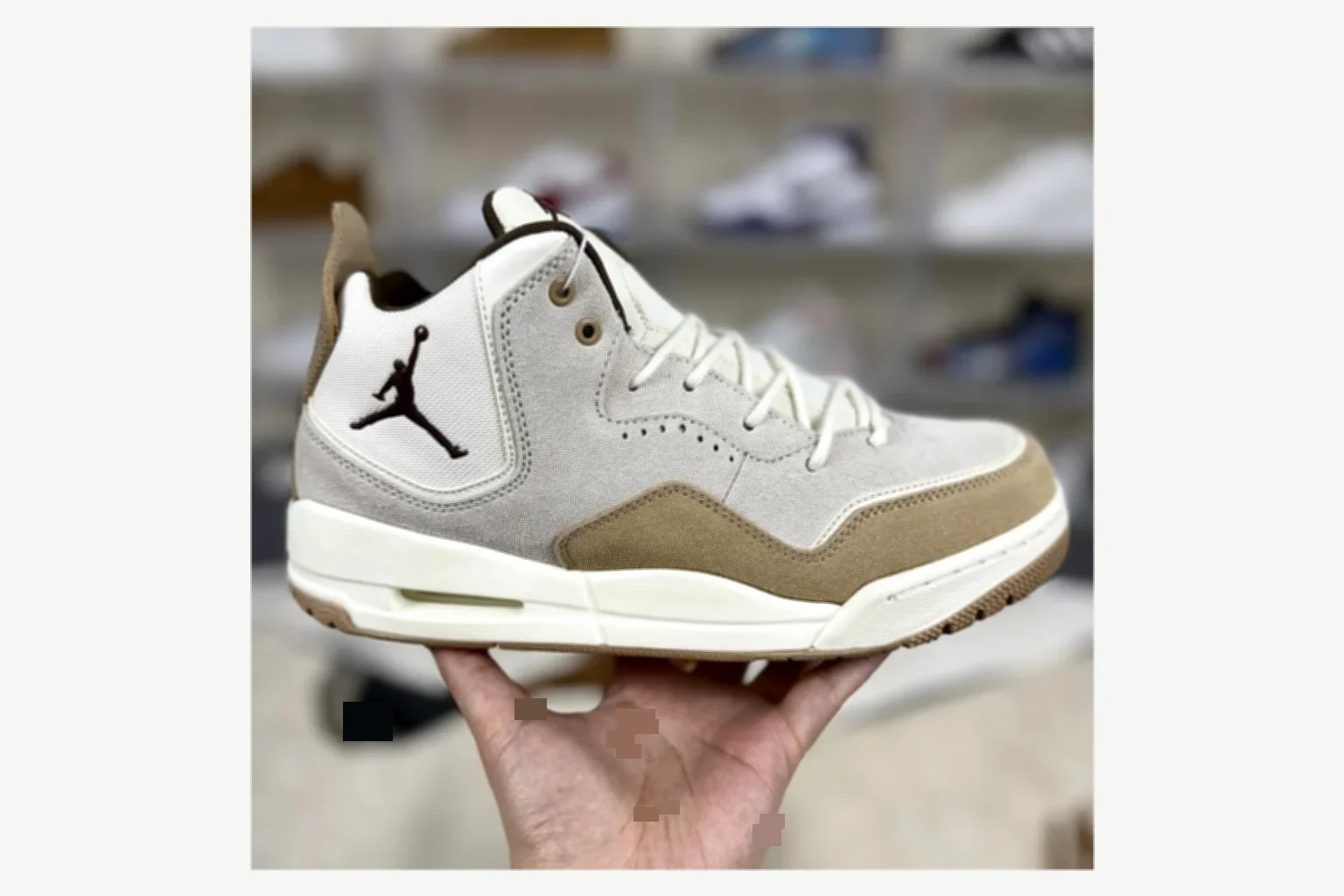 Jordan Courtside 23 Brown Cream Mid Top shopping brief image SKU 1194924459