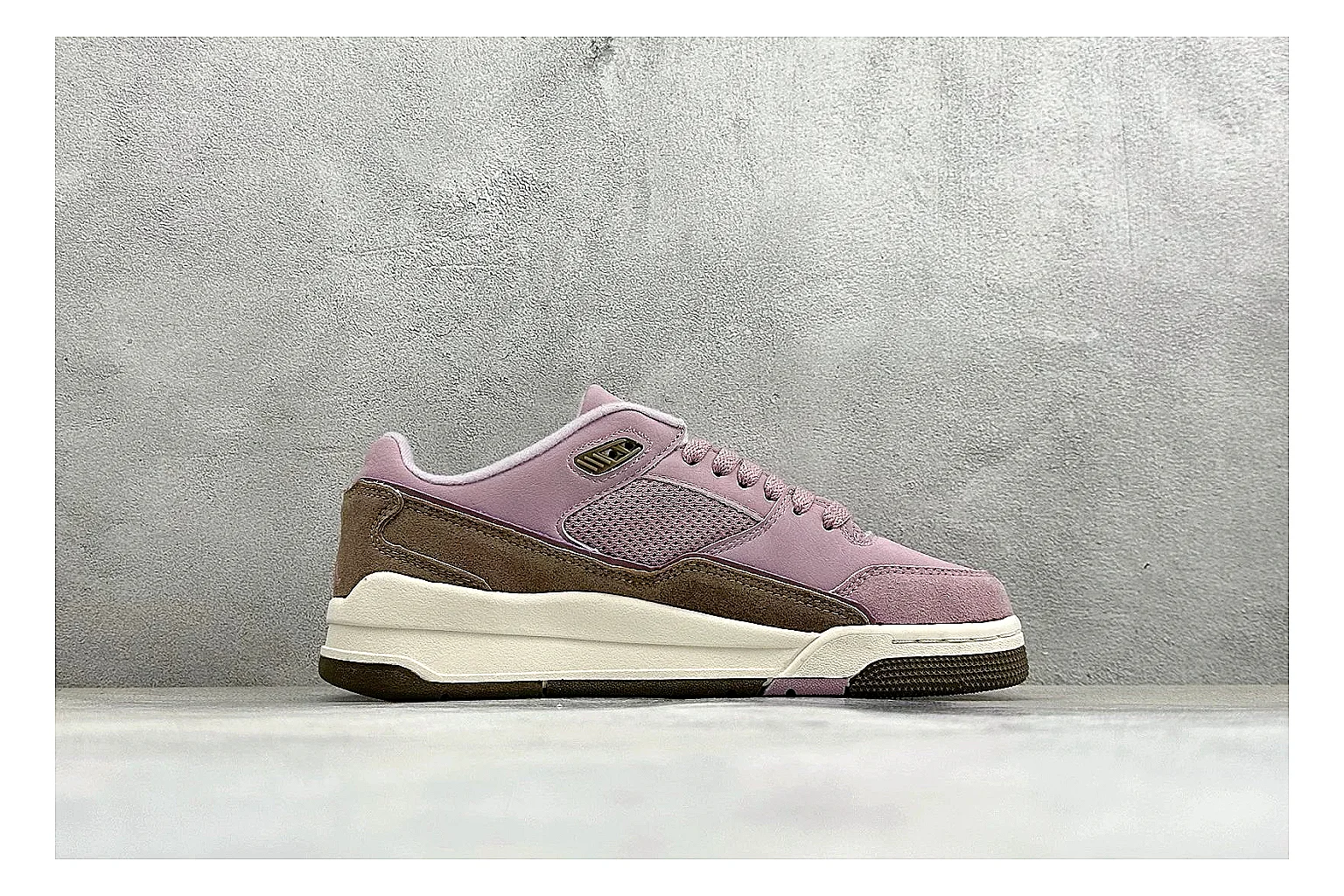 Jordan Flight Purple Suede shopping brief photo showing purple suede upper, low court silhouette, cream sole, and soft retro basketball styling thumbnail 4