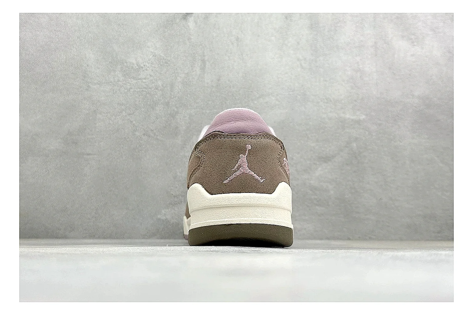 Jordan Flight Purple Suede shopping brief photo showing purple suede upper, low court silhouette, cream sole, and soft retro basketball styling thumbnail 6