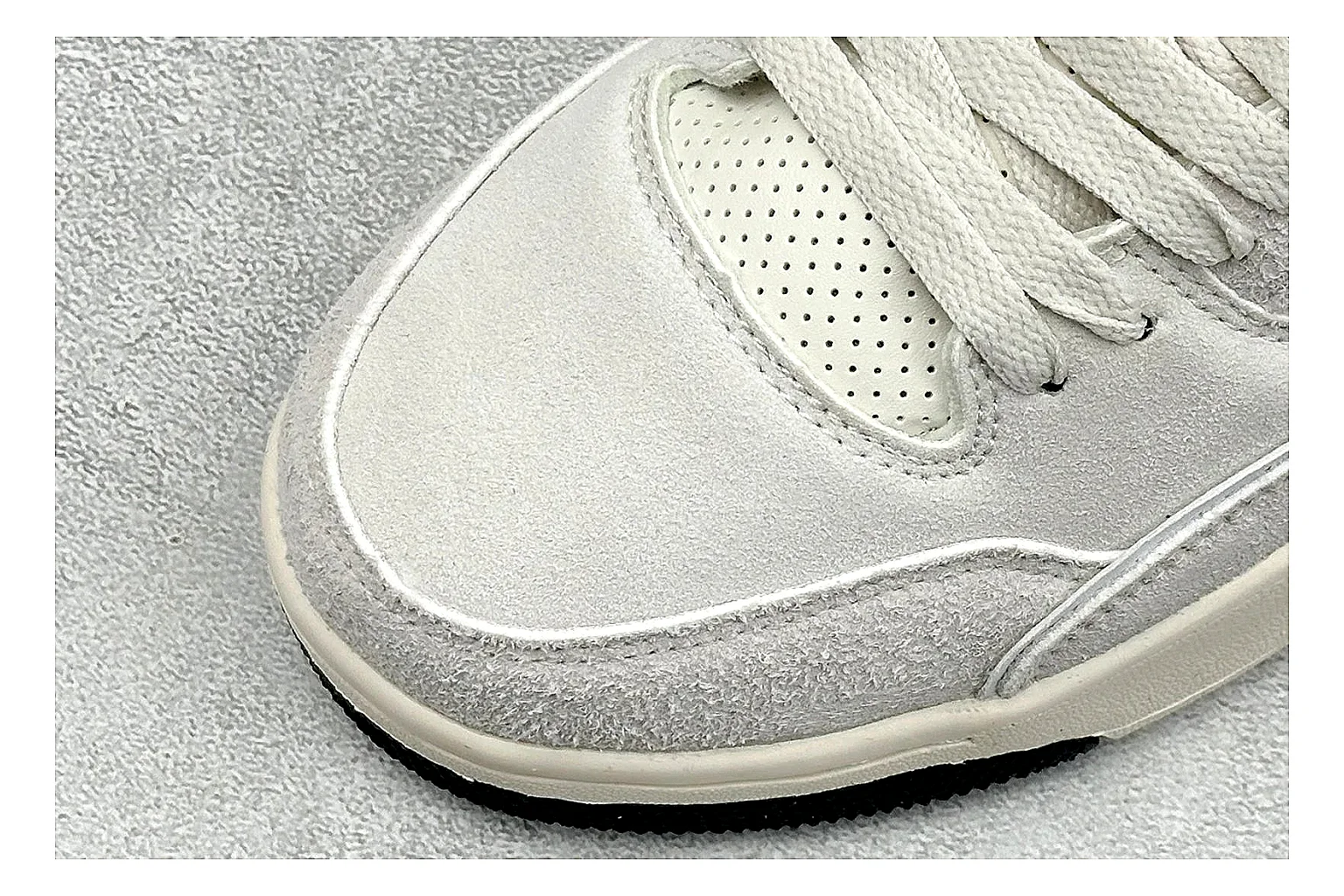 Jordan Flight White shopping brief photo showing white low court upper, cream sole, simple Jordan styling, and soft retro basketball profile thumbnail 3