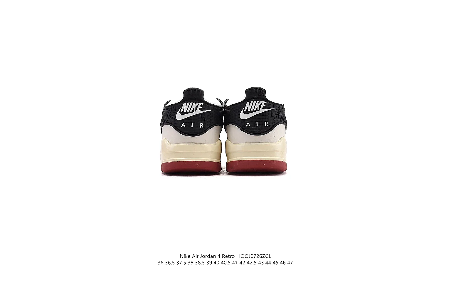 gogobuy.cloud Air Jordan Black Cream Jordan 4 1121 Black Cream mid-top product image thumbnail 2
