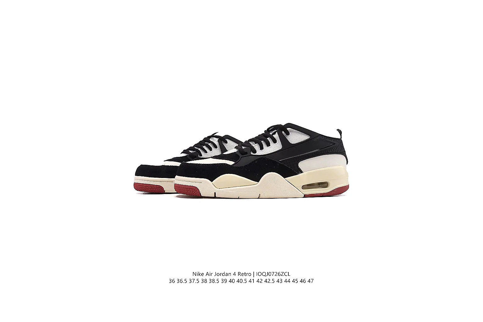 gogobuy.cloud Air Jordan Black Cream Jordan 4 1121 Black Cream mid-top product image thumbnail 4