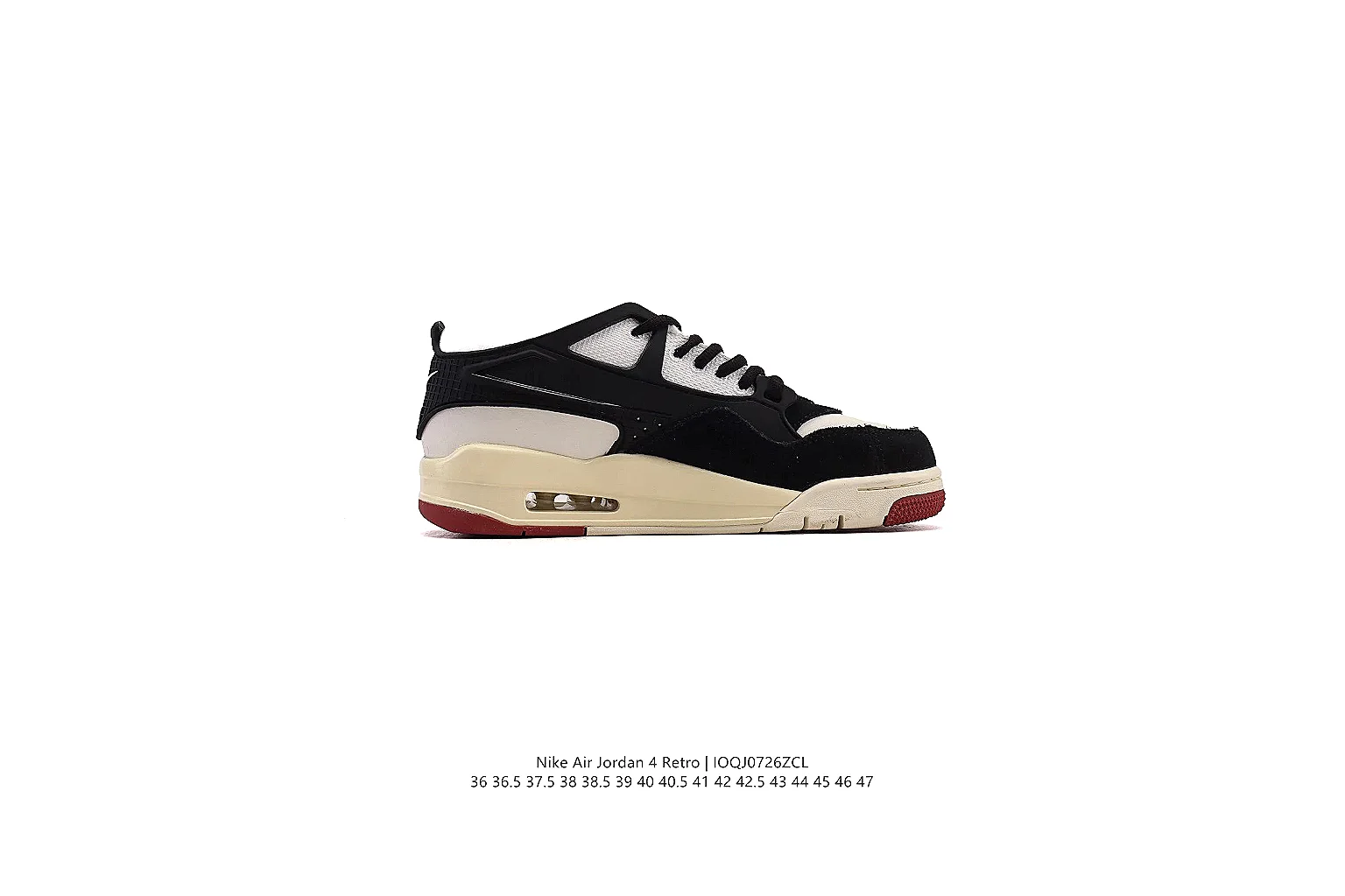gogobuy.cloud Air Jordan Black Cream Jordan 4 1121 Black Cream mid-top product image thumbnail 5