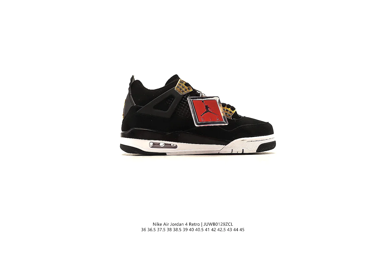 gogobuy.cloud Air Jordan Black Gold Jordan 4 0304 Black Gold mid-top product image thumbnail 5