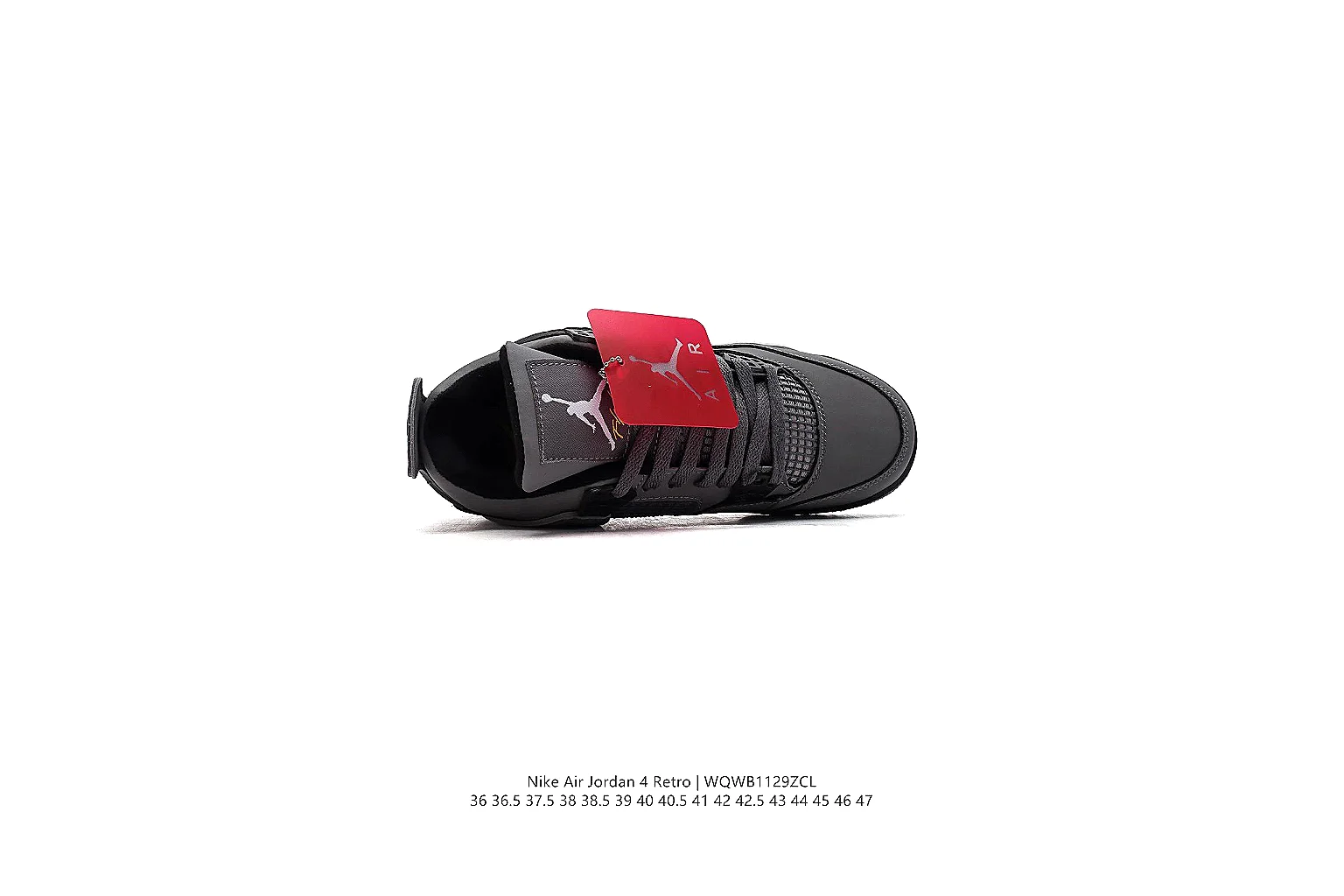 gogobuy.cloud Air Jordan Black Red Jordan 4 0328 Black Red mid-top product image thumbnail 6