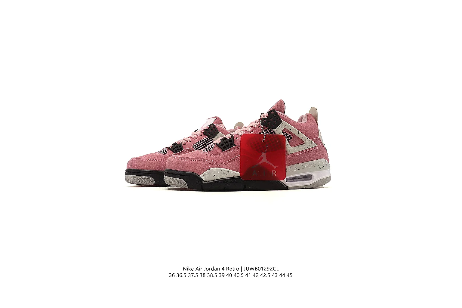 gogobuy.cloud Air Jordan Pink Red Jordan 4 0310 Pink Red mid-top product image thumbnail 4