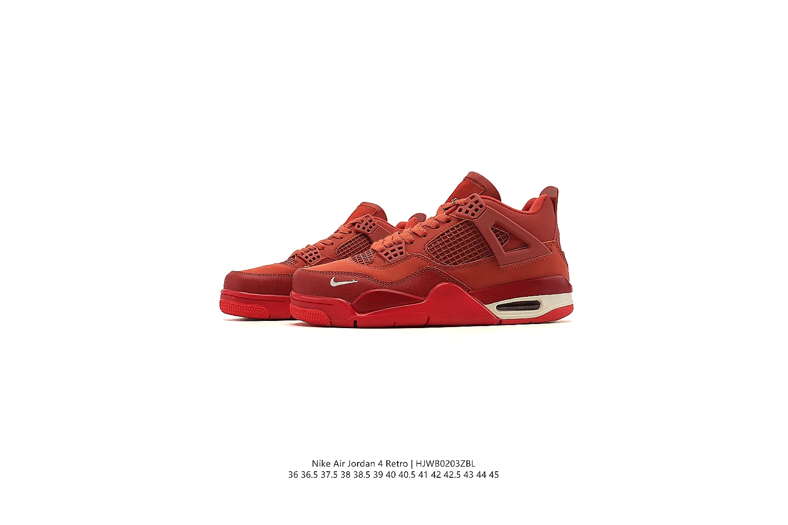 gogobuy.cloud Air Jordan Red Jordan 4 0360 Red mid-top product image thumbnail 4
