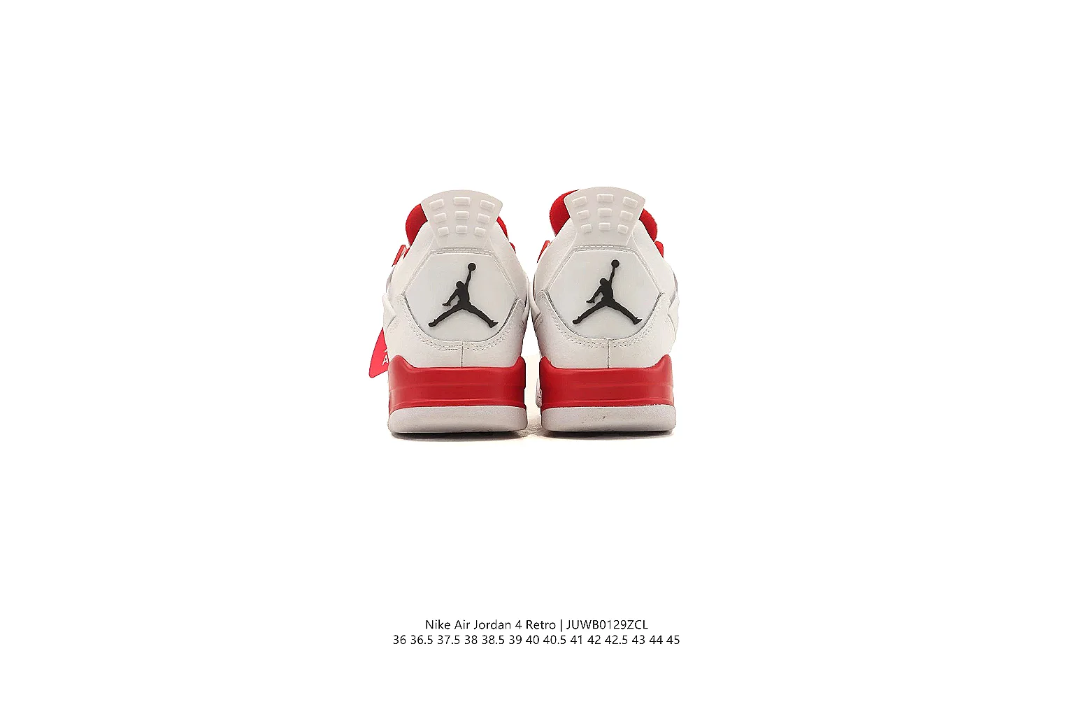gogobuy.cloud Air Jordan White Red Jordan 4 0300 White Red mid-top product image thumbnail 2