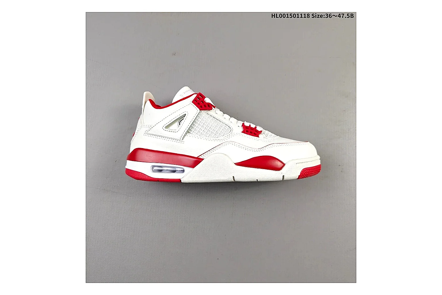 gogobuy.cloud Air Jordan White Red Jordan 4 9588 White Red mid-top product image