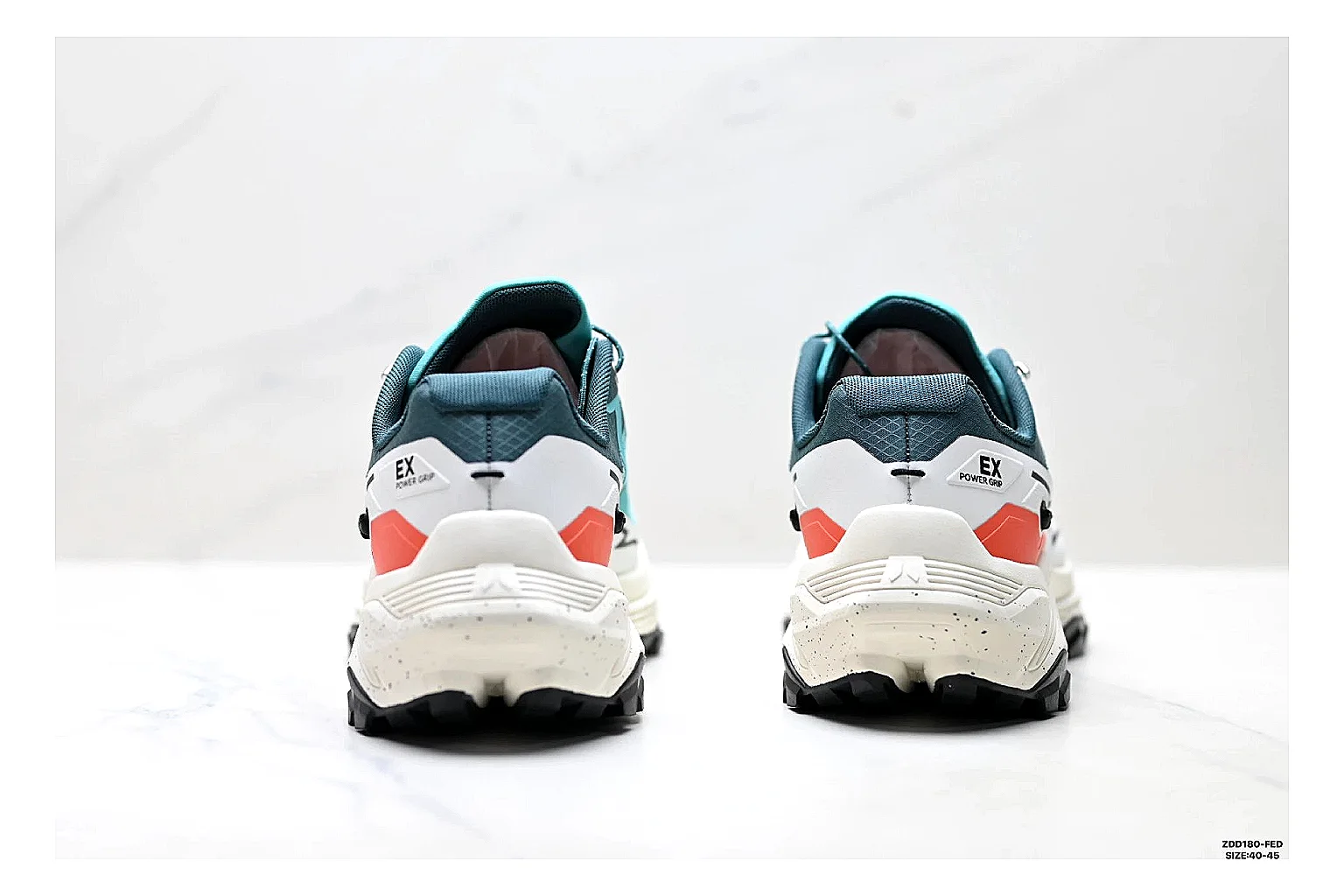 Kailas Fuga Aqua White Sneakers shopping brief image showing aqua white outdoor running shoes with mesh texture, side-profile shape, upper panel lines, and outsole detail thumbnail 6