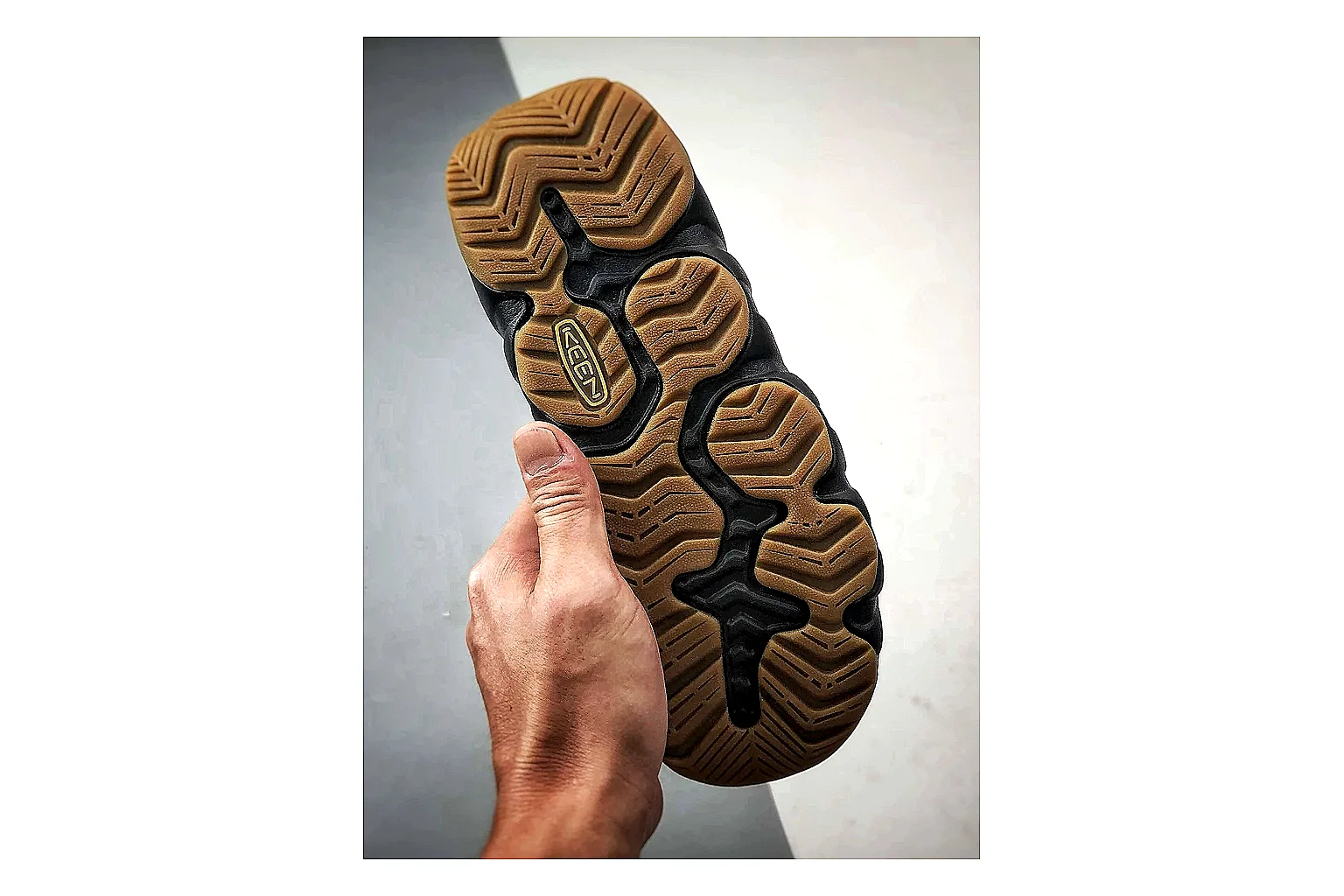 KEEN Jasper Sandal Black Brown shopping brief photo showing black brown suede-mesh upper, outdoor sandal shape, protective toe area, and rugged trail sole thumbnail 3