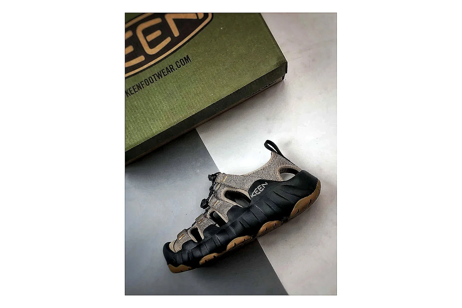 KEEN Jasper Sandal Black Brown shopping brief photo showing black brown suede-mesh upper, outdoor sandal shape, protective toe area, and rugged trail sole thumbnail 5