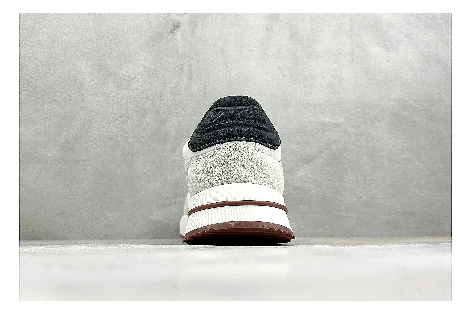 Loro Piana Week-End White shopping brief image showing white leather upper, gum outsole, low clean profile, and restrained casual detailing thumbnail 6