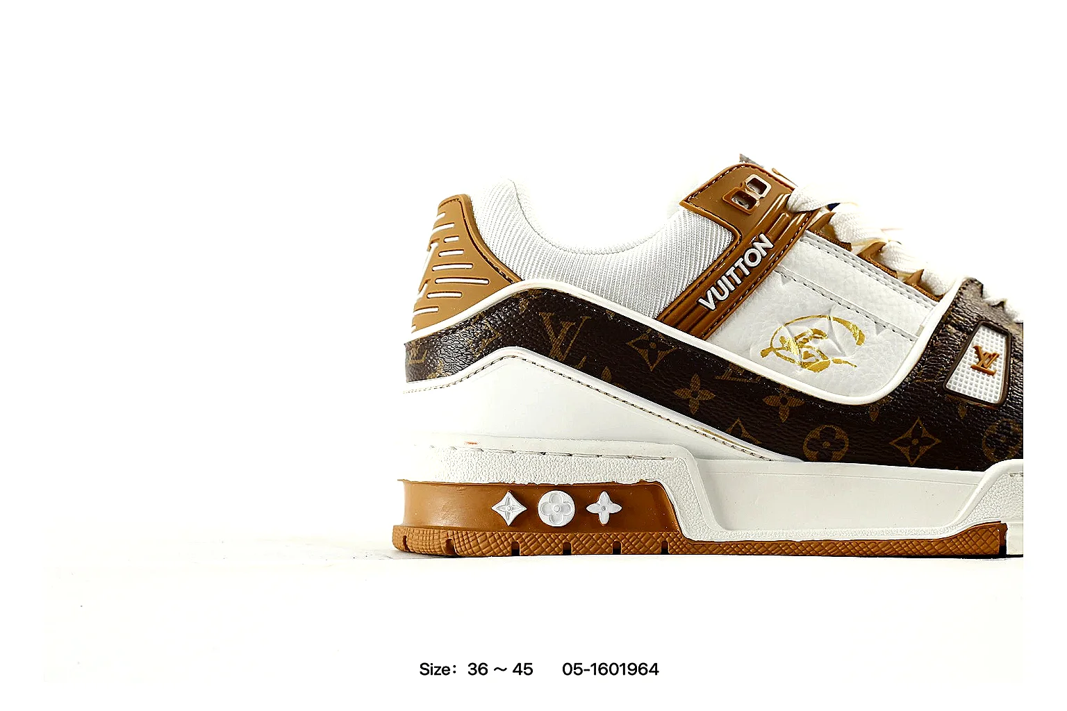 gogobuy.cloud Louis Vuitton White Brown Trainer 3852 White Brown low-top product image thumbnail 4