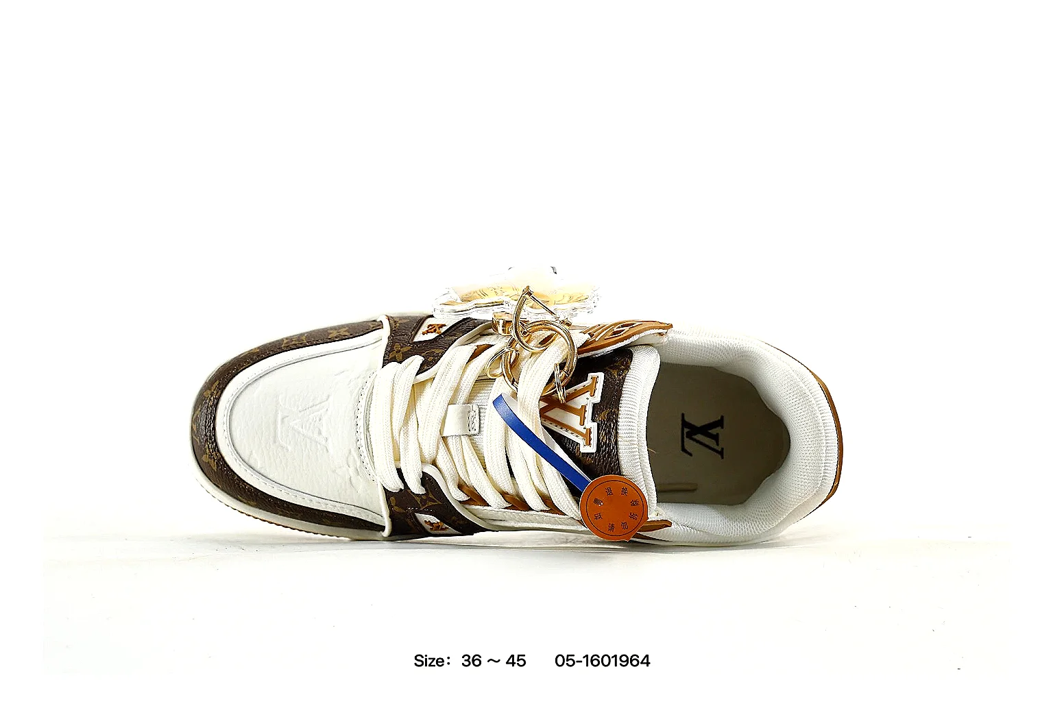 gogobuy.cloud Louis Vuitton White Brown Trainer 3852 White Brown low-top product image thumbnail 6