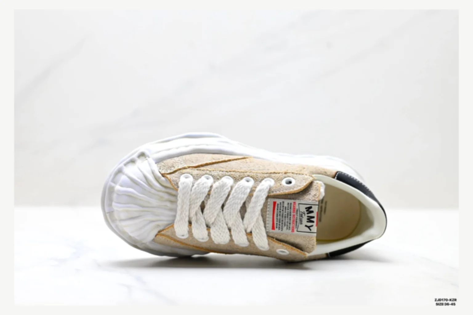 Maison Mihara Yasuhiro Blakey White Black Low Top shopping brief image SKU 1182167448 thumbnail 4