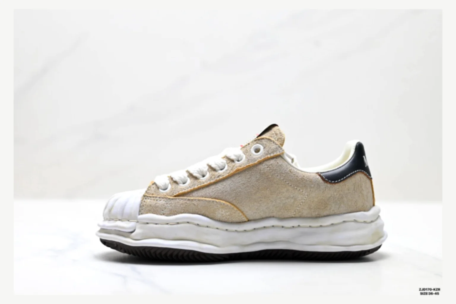 Maison Mihara Yasuhiro Blakey White Black Low Top shopping brief image SKU 1182167448 thumbnail 5