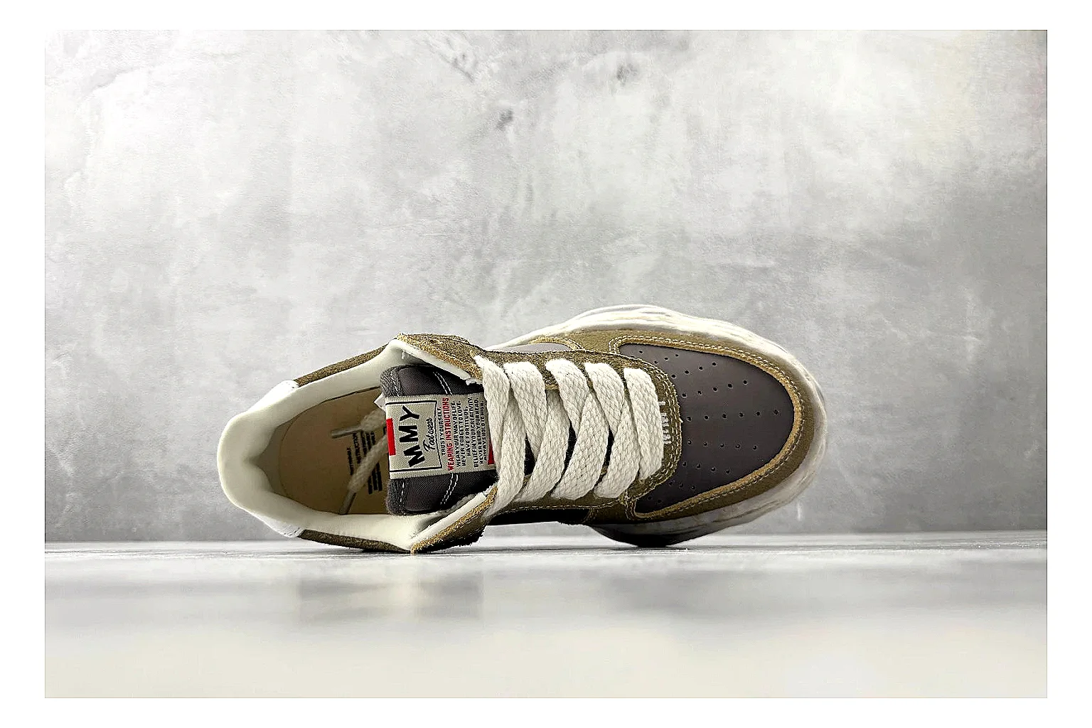 Maison Mihara Blakey brown sneaker shopping brief image thumbnail 5