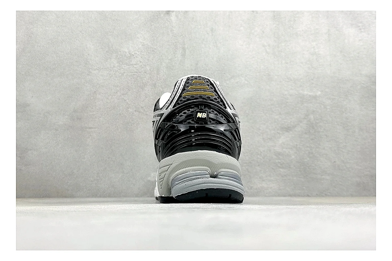 New Balance 1906 Black Silver shopping brief photo showing black mesh base, silver overlays, technical 1906 runner structure, and layered performance sole thumbnail 6
