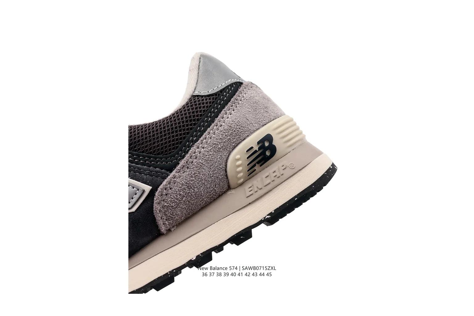 New Balance 327 Black Grey classic runner six photo view thumbnail 3