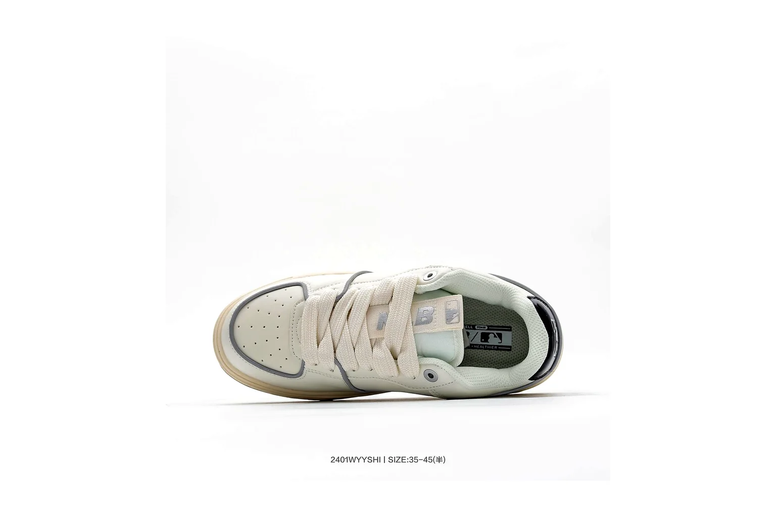 New Balance 550 White Beige Green court low top six photo view thumbnail 2