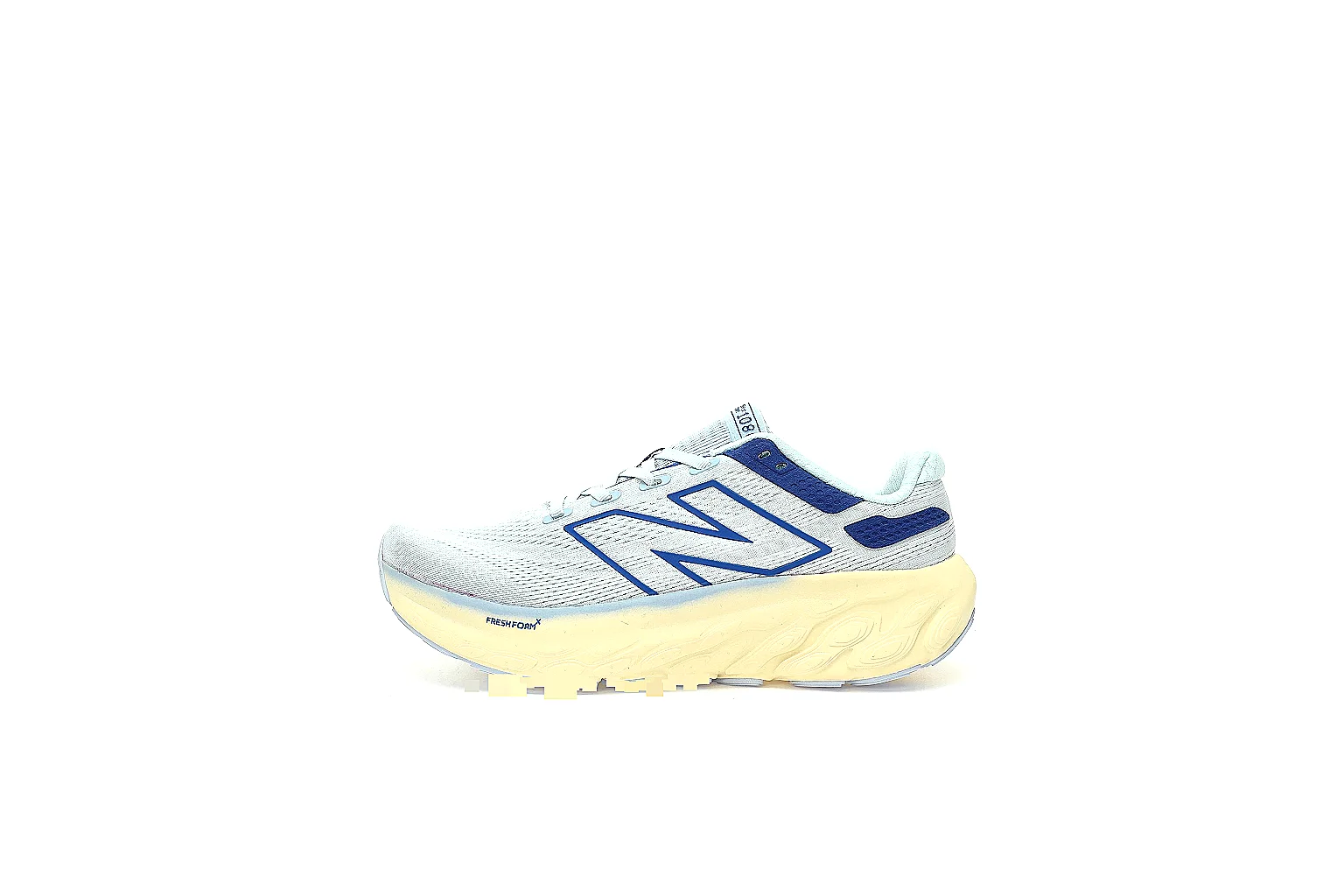 GogoBuy agent brief photos for New Balance White Blue Retro Runner Sneaker