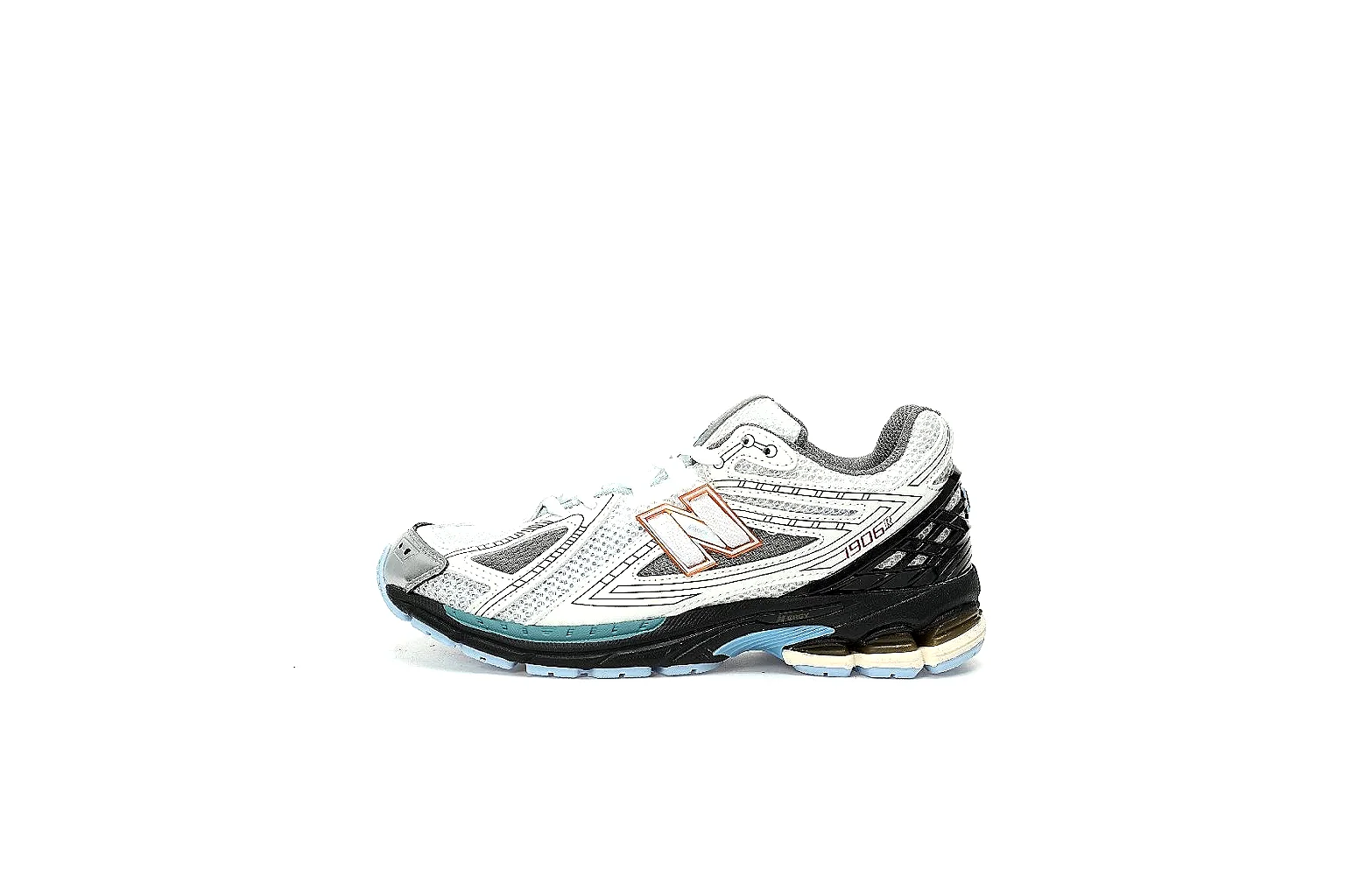 GogoBuy agent brief photos for New Balance White Gray Runner thumbnail 2
